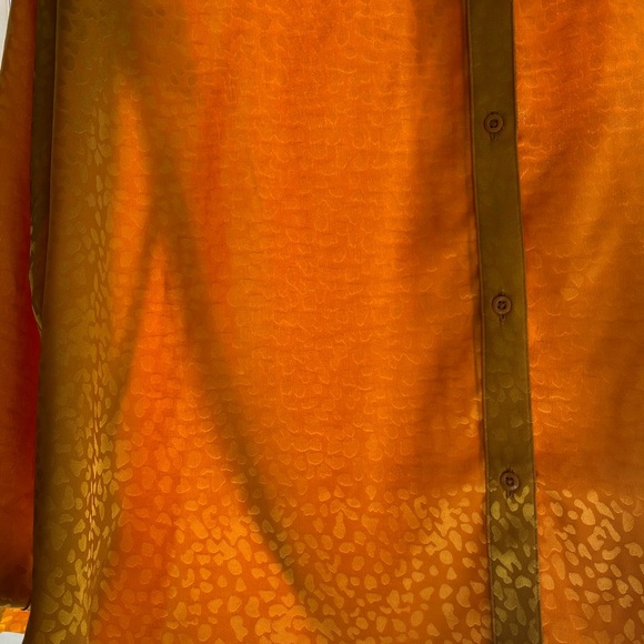 Candies Cheetah Button Down Top - Picture 7 of 8